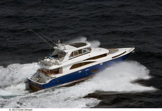 JOHNSON 80' FLYBRIDGE W/FISHING COCKPIT